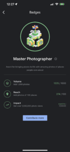 Google Local Guides: Master Photographer Badge