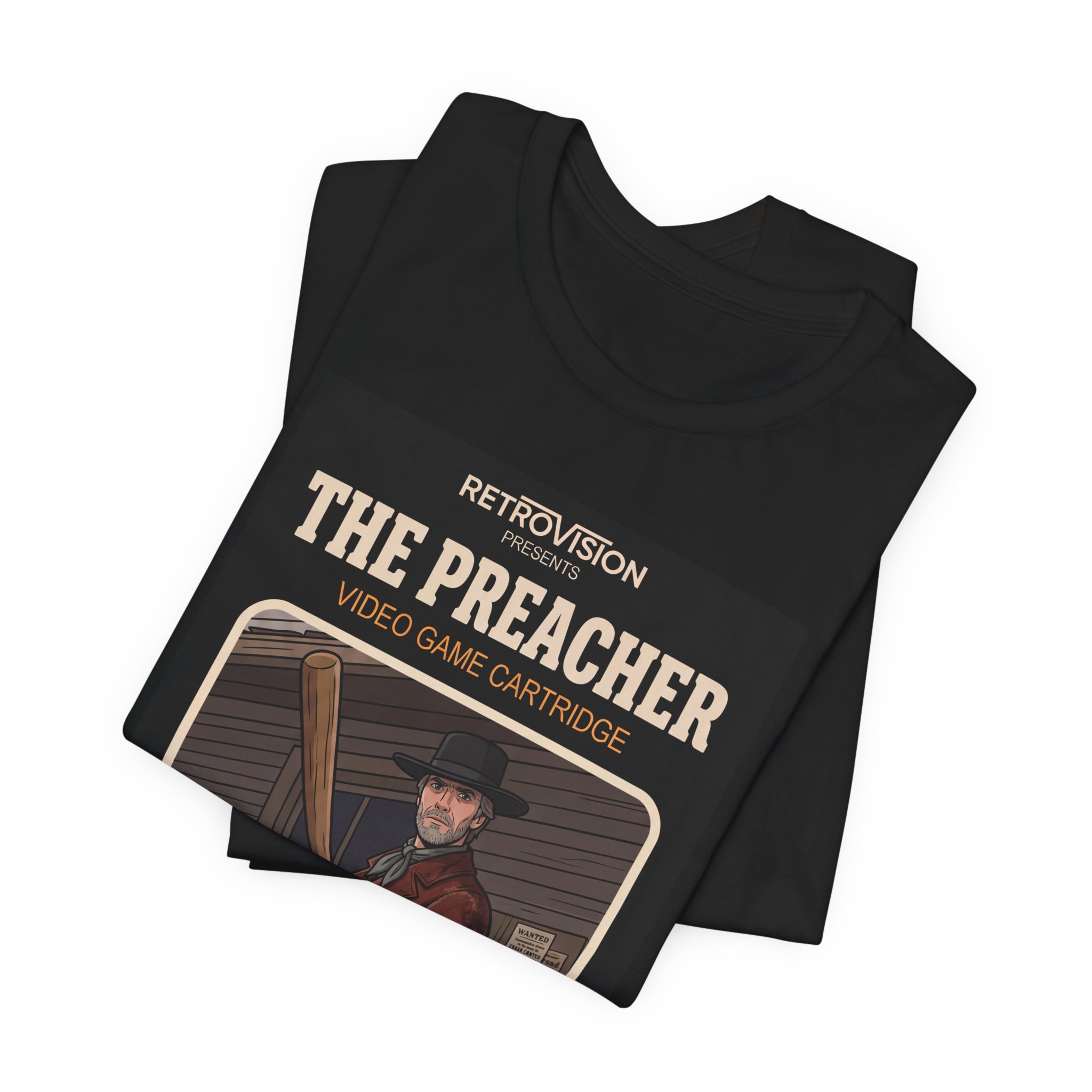 The Preacher Retro T-Shirt: Pale Rider Clint Eastwood Western Tee - Image 2