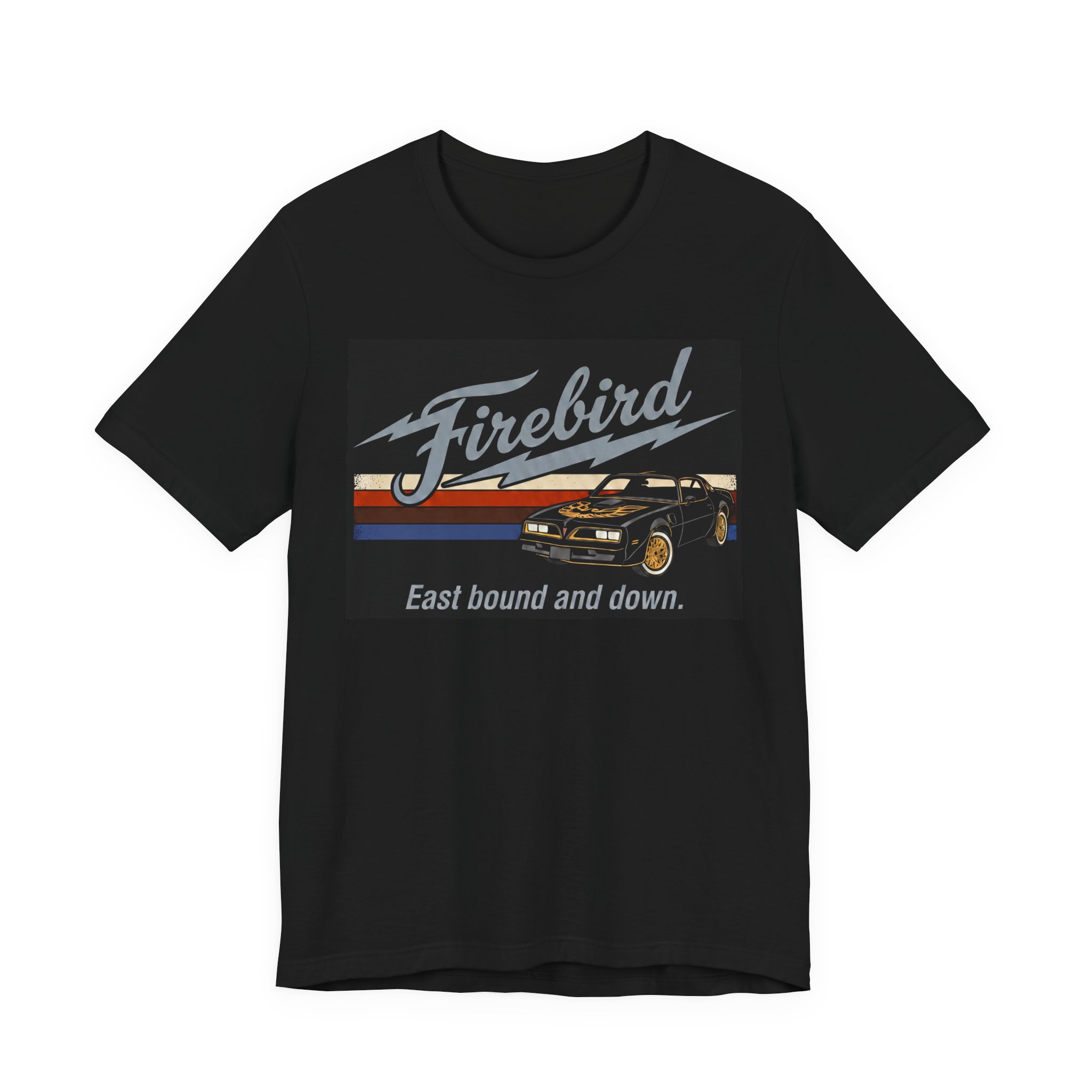 Firebird Retro T-Shirt: 1977 Pontiac Trans Am Tee Inspired by Smokey and the Bandit