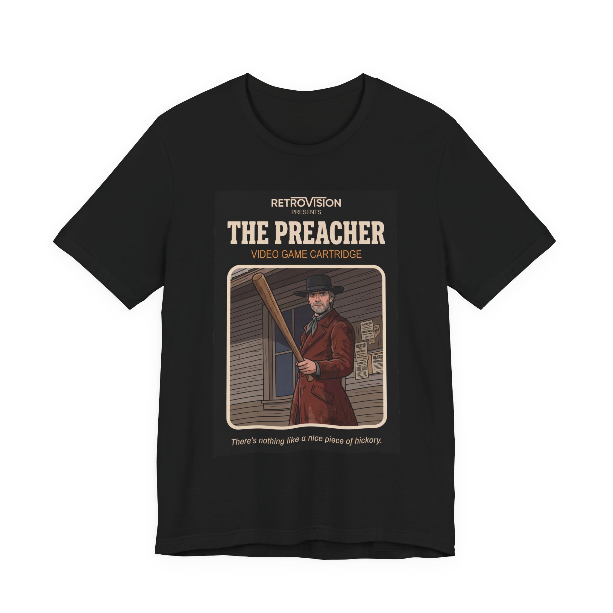 The Preacher Retro T-Shirt: Pale Rider Clint Eastwood Western Tee