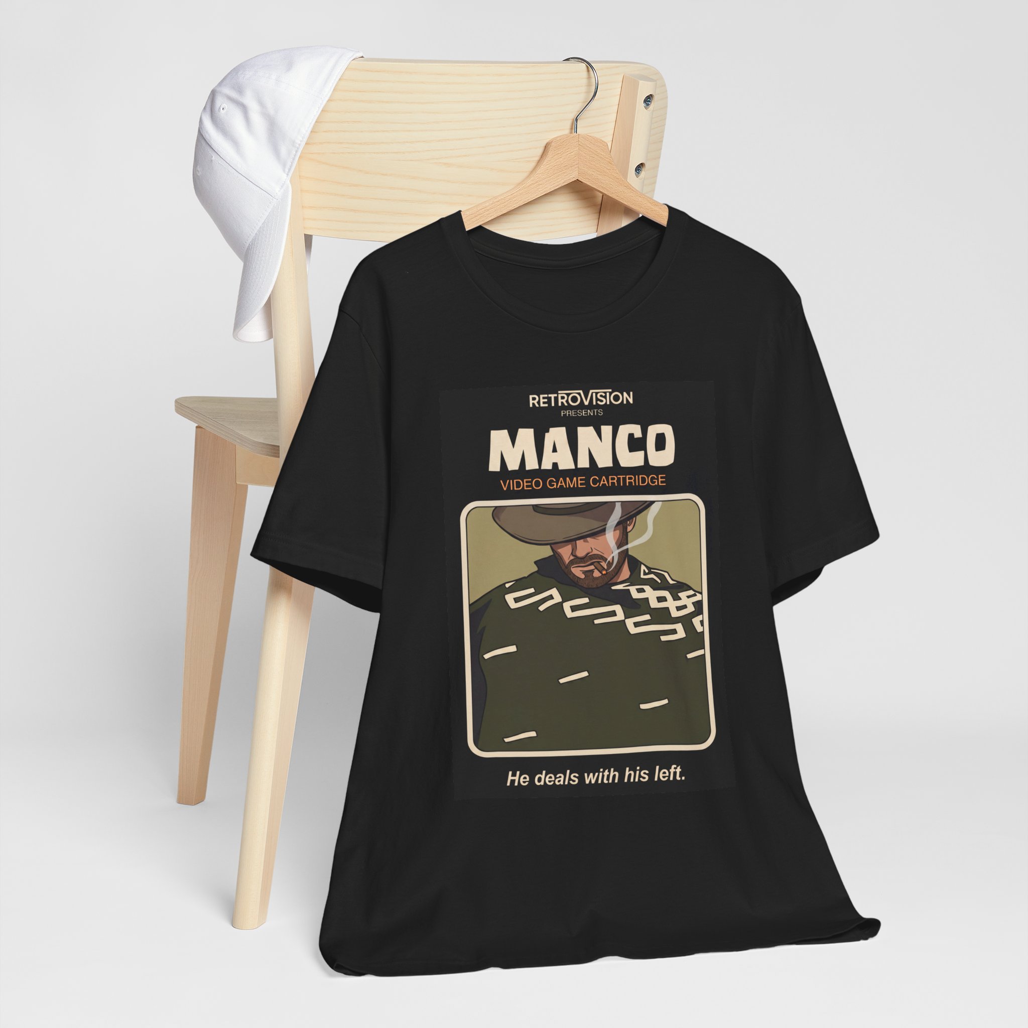 Manco Retro T-Shirt: Dollars Trilogy Man With No Name Tee - Image 5