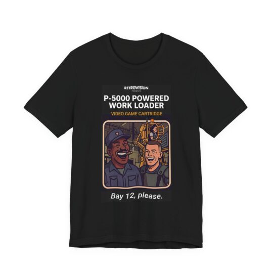 Powerloader Retro T-Shirt: Aliens P-5000 Sci-Fi Tee