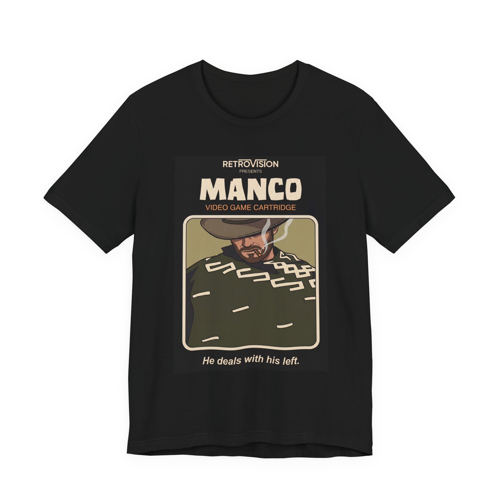 Manco Retro T-Shirt: Dollars Trilogy Man With No Name Tee