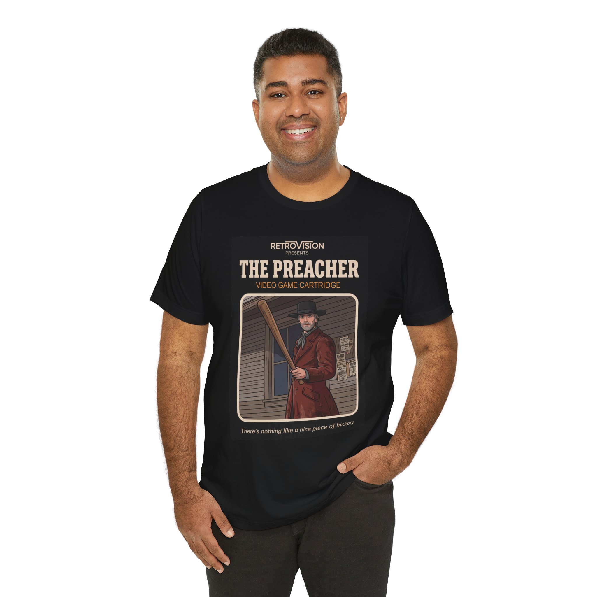 The Preacher Retro T-Shirt: Pale Rider Clint Eastwood Western Tee - Image 4