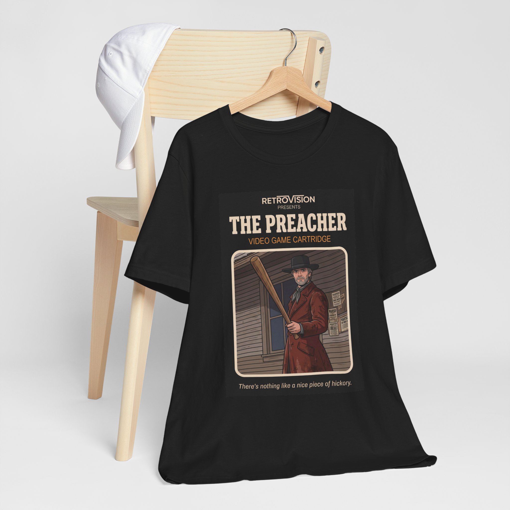 The Preacher Retro T-Shirt: Pale Rider Clint Eastwood Western Tee - Image 5