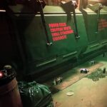 Nibbles bowl appears outside the dumpster in Cyberpunk 2077