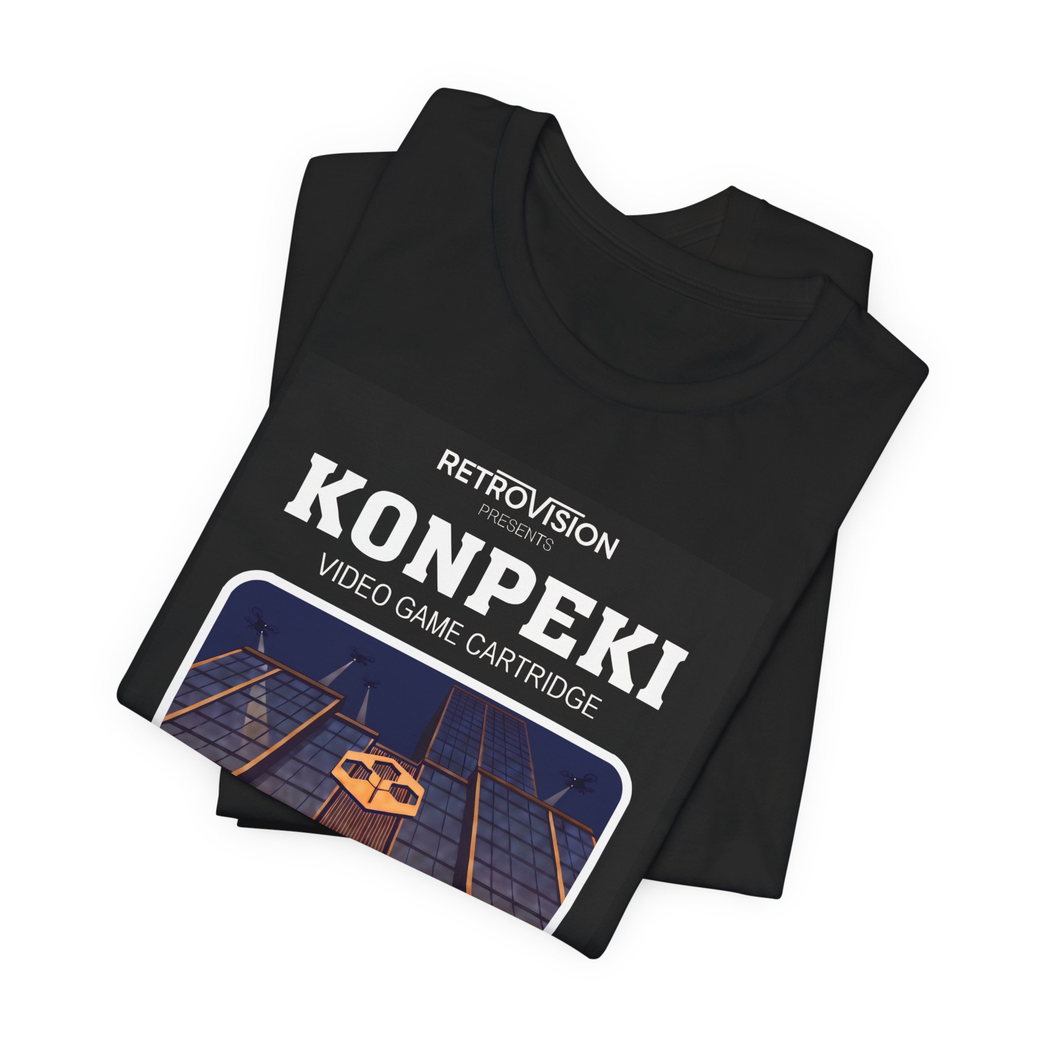 Konpeki Plaza Retro T-Shirt: Cyberpunk 2077 Jackie and V Heist Tee - Image 2