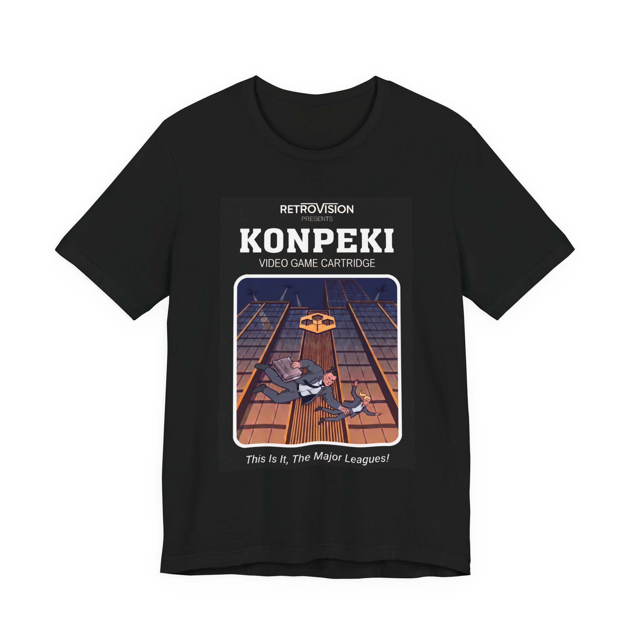 Konpeki Plaza Retro T-Shirt: Cyberpunk 2077 Jackie and V Heist Tee