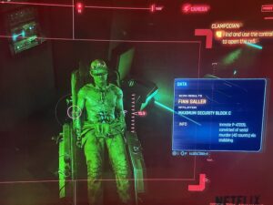 Cyberpunk 2077 Clampdown BD Therapy Prisoner Finn Saller