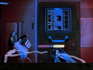 Cyberpunk 2077 Clampdown Meshuga Walking V Through Reaper Chip Deactivation