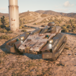 Cyberpunk 2077 Militech Basilisk Basking in the Sun