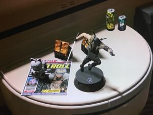 Cyberpunk 2077 Scorpion Figurine in Mortal Kombat Mode